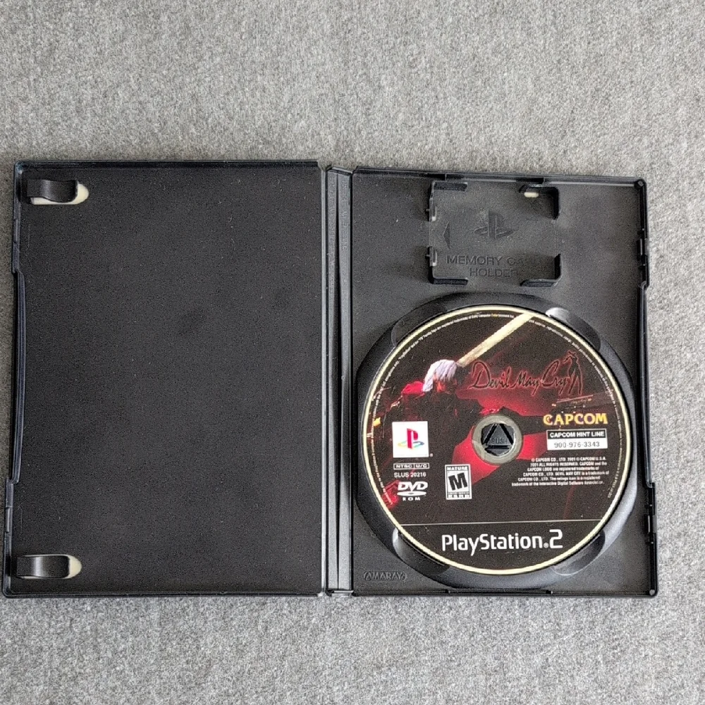 Devil May Cry PlayStation 2 PS2 Black Label Tested Capcom Dante No Manual